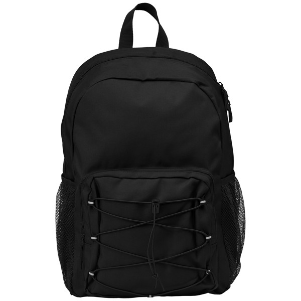 Horizon - rPET 600D Sports Backpack - Black / Heat transfer