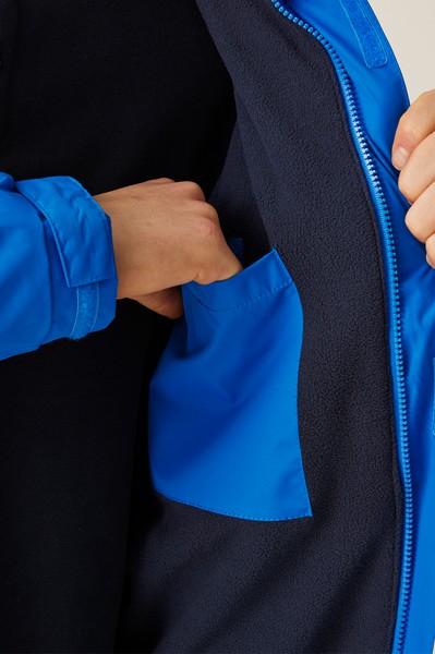 Dover Fleece Lined Bomber Jacket - Otter / Black / 4XL