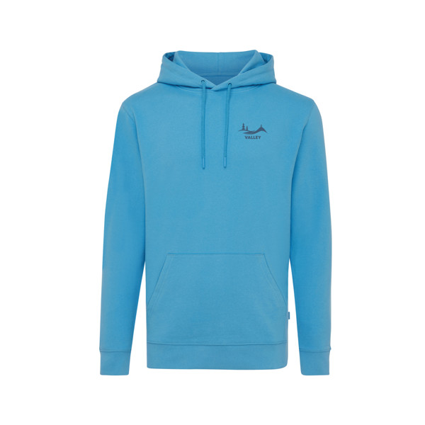 Sweat à capuche en coton recyclé Iqoniq Jasper - Tranquil Blue / XL