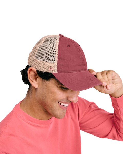 Sunwashed Trucker Cap - Black / Tan