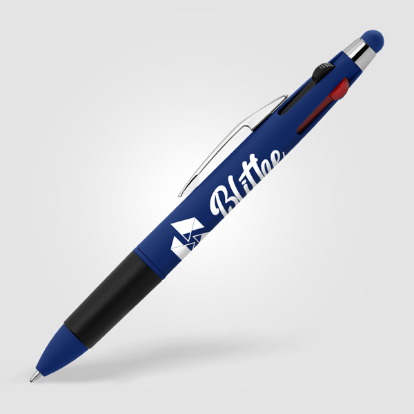 Quattro Softy Multi encre avec stylet - Bleu roi / Jet d’encre 4 couleurs