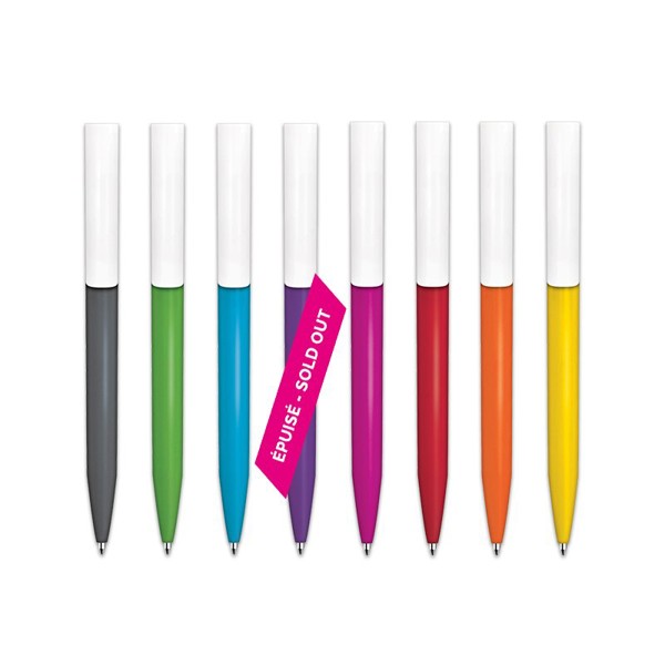 STYLO BILLE ECRITURE BLEUE CORPS ANTIBACTERIEN - Rouge