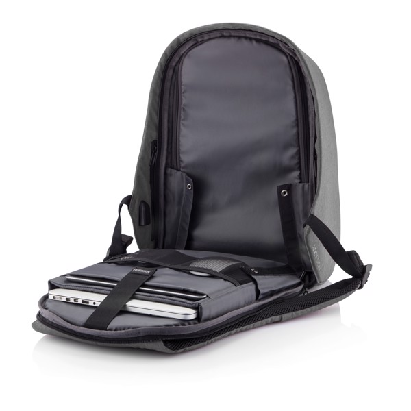 Xd Design Bobby Hero XL backpack, USB, 17'' laptop - Grey / Grey