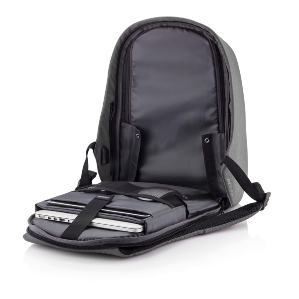 Bobby Hero XL, Anti-theft backpack - Grey / Black