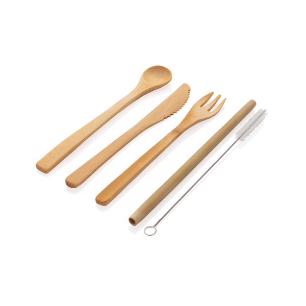 XD - Reusable bamboo travel cutlery set