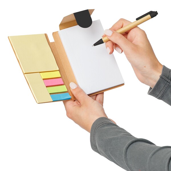 Notebook Quillo | Recycled cardboard | A6 | Blank - black