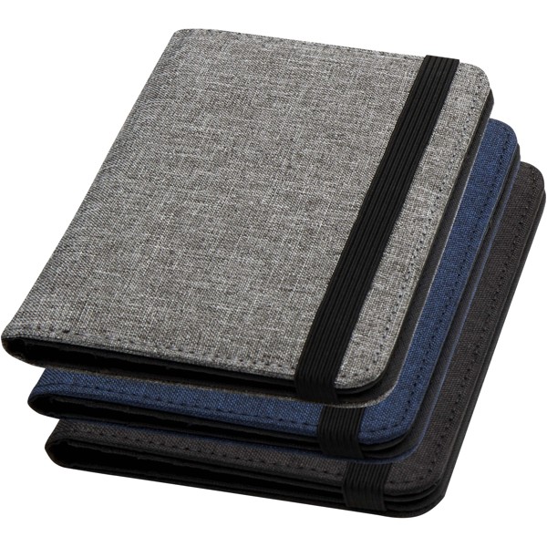 Ross GRS RPET RFID passport holder - Heather Charcoal