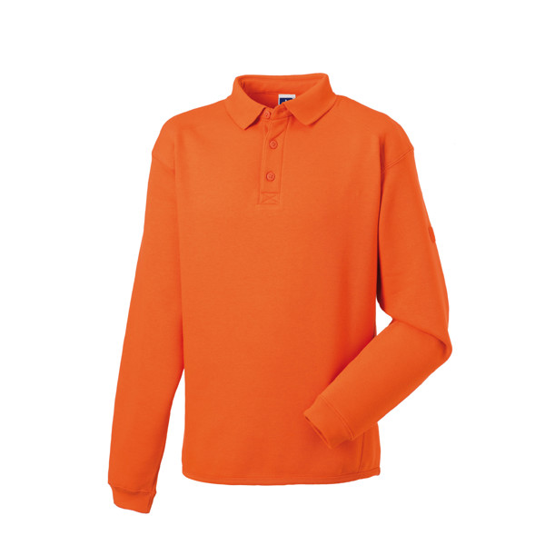 Sweatshirt Polo Resistente De Trabalho 300G - 80% Algodão/ 20% Poliéster - Laranja / 2XL