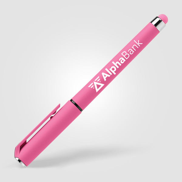 Stylo Islander Softy Brights Gel avec Stylet - Rose / Jet d’encre 4 couleurs