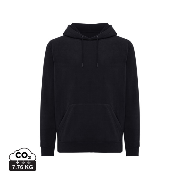 Iqoniq Trivor hoodie recycled polyester 240 g/m² - Black / 3XL