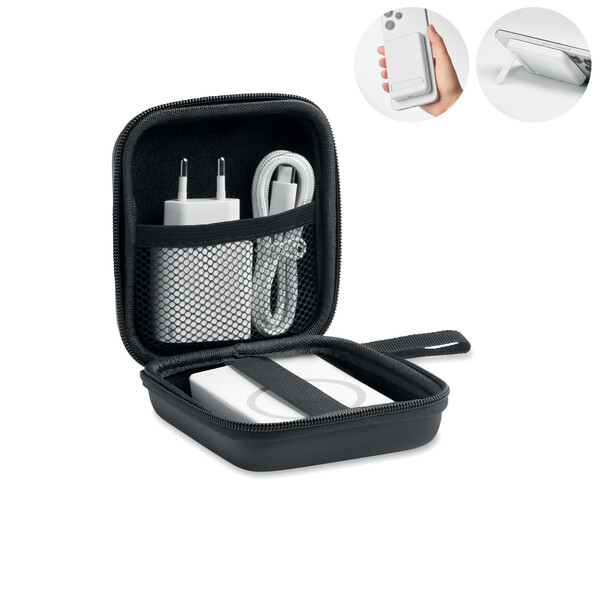 Magnetic power bank set 5000mAh Atlas - White