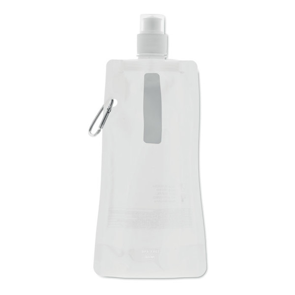 Gates foldable sport bottle PET 480 ml - White