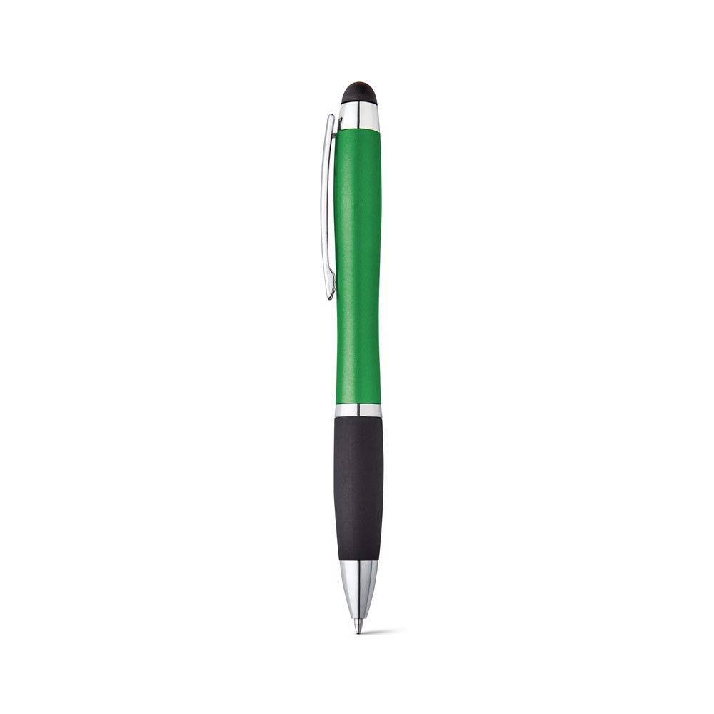 HELIOS. Ball pen with backlit logo - Green