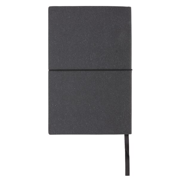 A5 recycled leather notebook - Grey