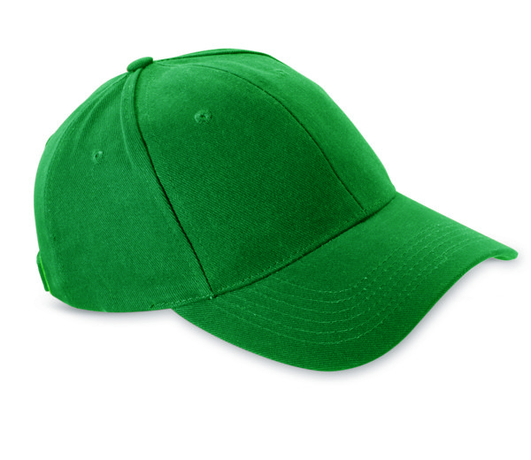 6 paneles baseball sapka Natupro - Zöld