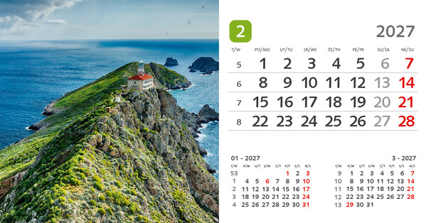 Stolni kalendar – Croatia