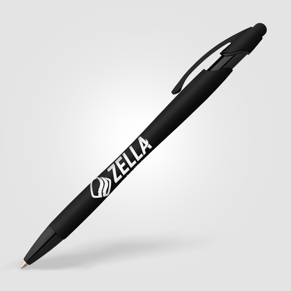 Stylo Classic La Jolla Softy Monochrome avec Stylet - Noir / Sérigraphie