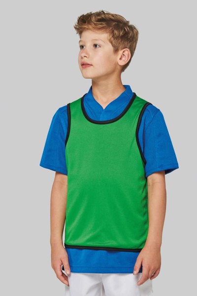 Kid's Reversible Rugby Bib - Sporty Royal Blue / Green / 10/14