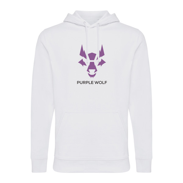 Mikina s kapucí Iqoniq Jasper z recykl. bavlny - Recycled White / M