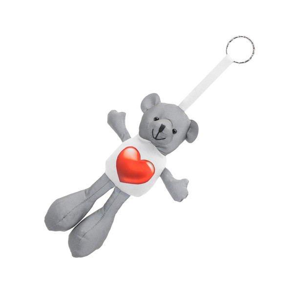 Teddly keyring - White