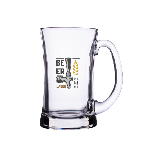 Stekleni vrček za pivo 800 g, premer 94 mm