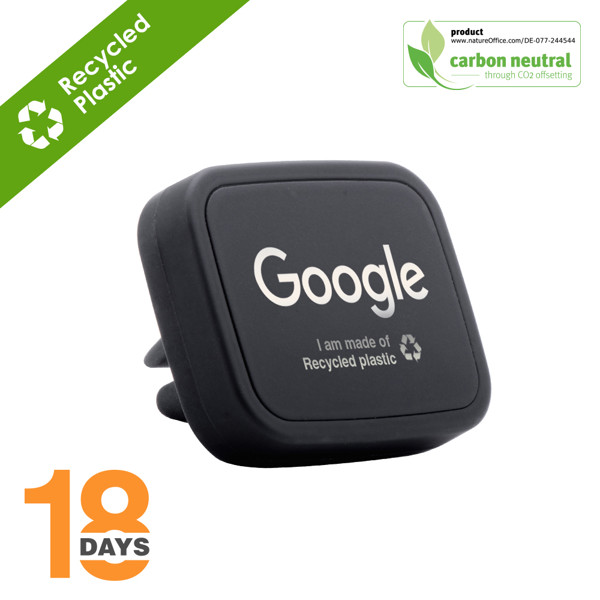 Allo2, Support Magnétique Pour Voiture / Beige Clair Standard En Fibres De Blé / Gomme Noire