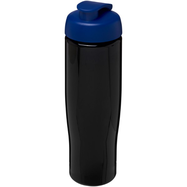 Bouteille de sport H2O Active® Tempo 700ml avec couvercle à clapet - Noir / Bleu