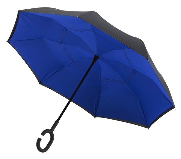 FALCONETTI - Parapluie Inside Out - Manuel - Impermable au vent -  105 cm - Noir / Bleu