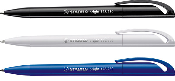 STABILO bright ballpoint pen, white