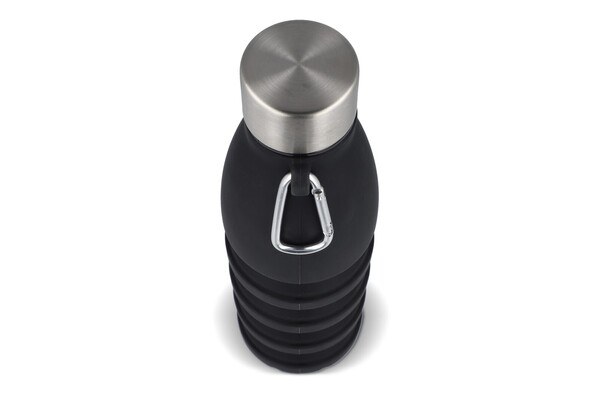 Bouteille d'eau pliable 550 ml - Noir