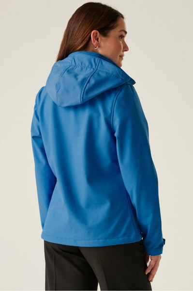 Women's Venturer 3 Layer Hooded Printable Softshell Jacket - Black / Black / 8 (XS)