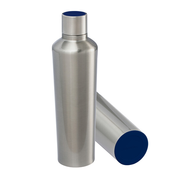 myDRINQEO 770 - Bottle: silver, Lid: dark blue, Bottom: dark blue