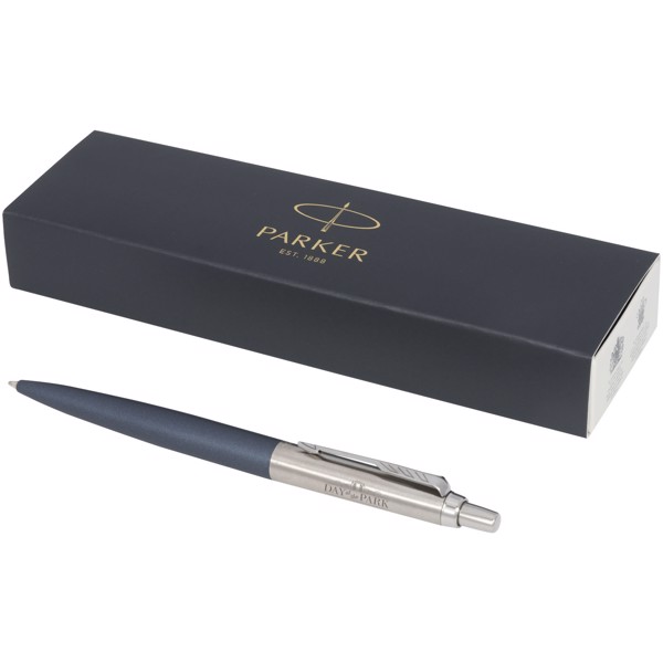 Stylo bille mat Jotter XL  Parker avec finitions chrome (encre bleue) - Bleu