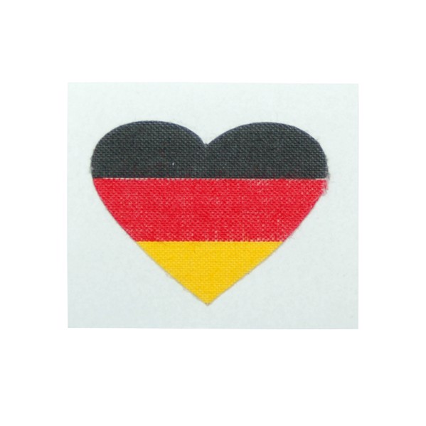 Fantape "Herz" Einzeln - Deutschland-Farben