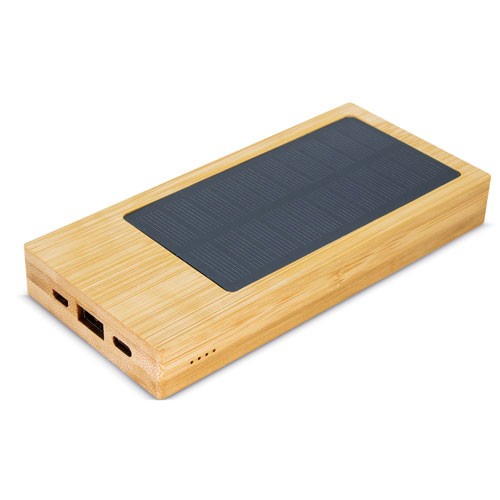 CARGADOR SOLAR DE BAMBU