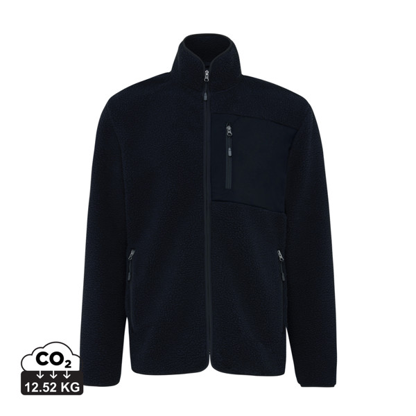 Iqoniq Diran recycled polyester pile fleece jacket - Black / XL