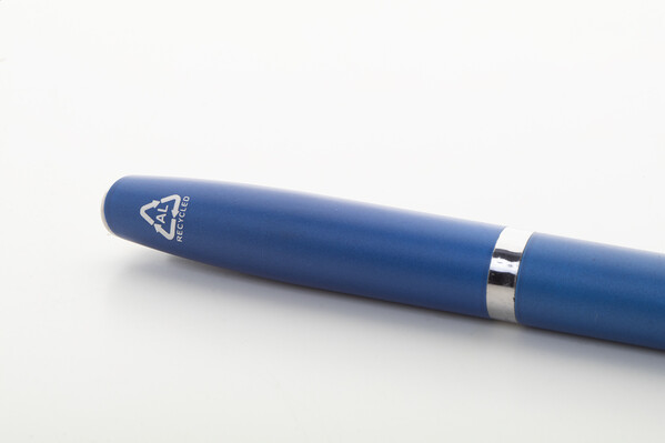 Parure stylo métal Redivi - Bleu