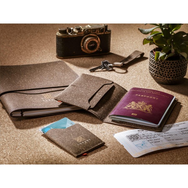 Recycled Leather Refillable Notebook A5 carnet de notes - brun