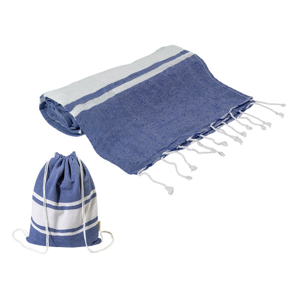 Serviette de plage Tortuga - Bleu Foncé