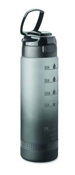 Sport-Trinkflasche RPET 1L Level - Weiß