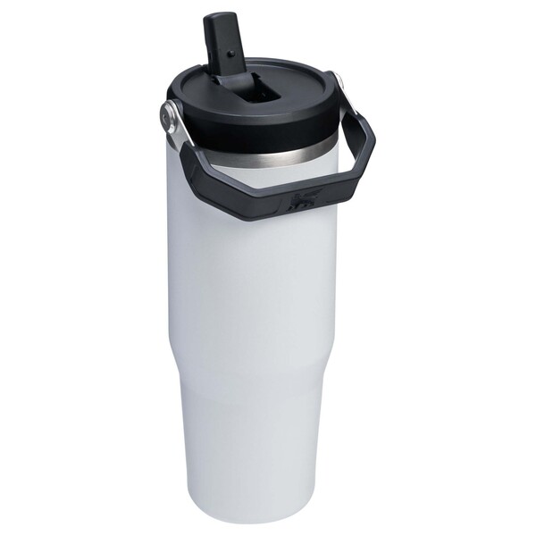 Stanley IceFlow™ 2.0 890 ml insulated stainless steel tumbler with flip straw - White