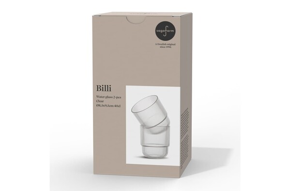 Billi water glass set of 2