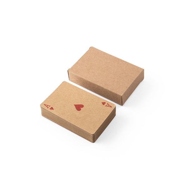 FISCHER. Deck of 54 classic cards in kraft paper, made from FSC™ certified material and other controlled materials