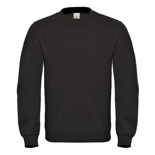 Sweatshirt B&C Id.002 280G - 80% Algodão (Investindo Em Better Cotton)/ 20% Poliéster Reciclado - Preto / L