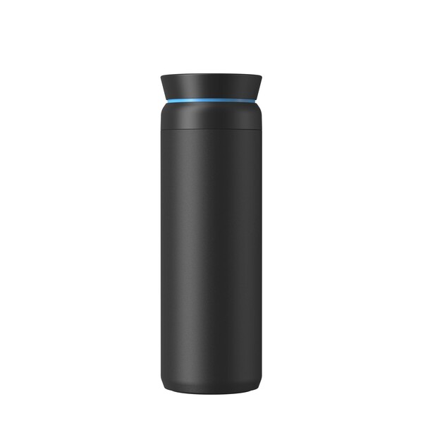 Ocean Bottle Peak Brew 590 ml recycled stainless steel tumbler - Obsidian Black