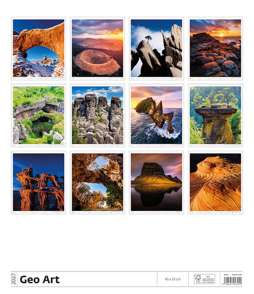 Nástěnný kalendář Geo Art 2027