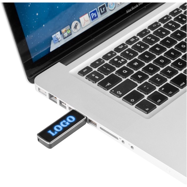 Clé USB Lighten Up - Noir / Bleu / 16GB