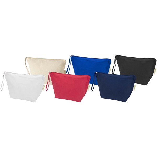 Grande pochette à accessoires Odisha de 3 L bio certifiée OCS 180 g/m² - Bleu royal