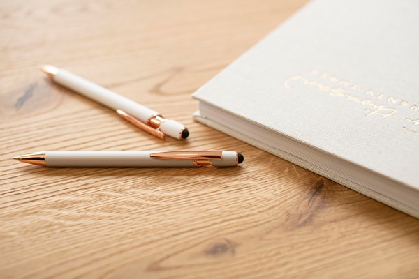 Alumiininen kuulakärkikynä Anthony - Valkoinen