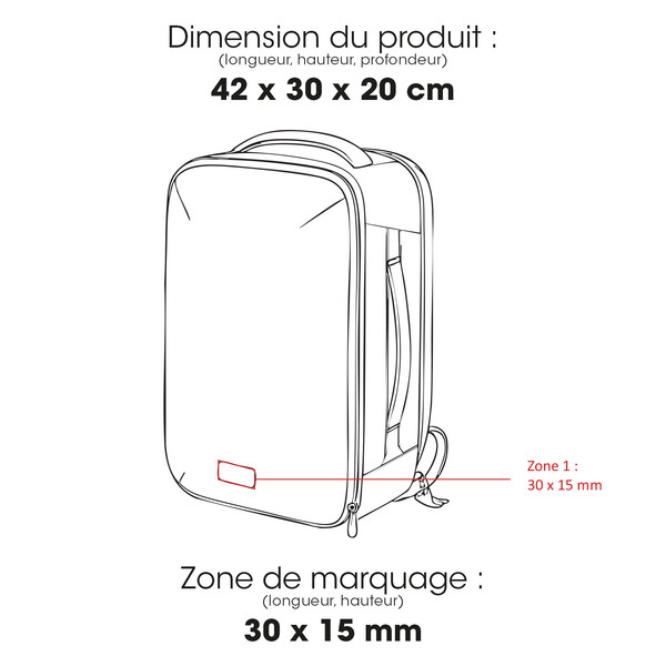 BELLE ILE - BND953 - Sac à dos cabine Waste2Gear 30L